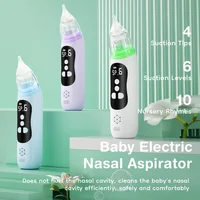2025 Newest Baby Electric Nasal Aspirator Device 6 Suction Modes and Soothing Music Waterproof Nose Suction Baby Product