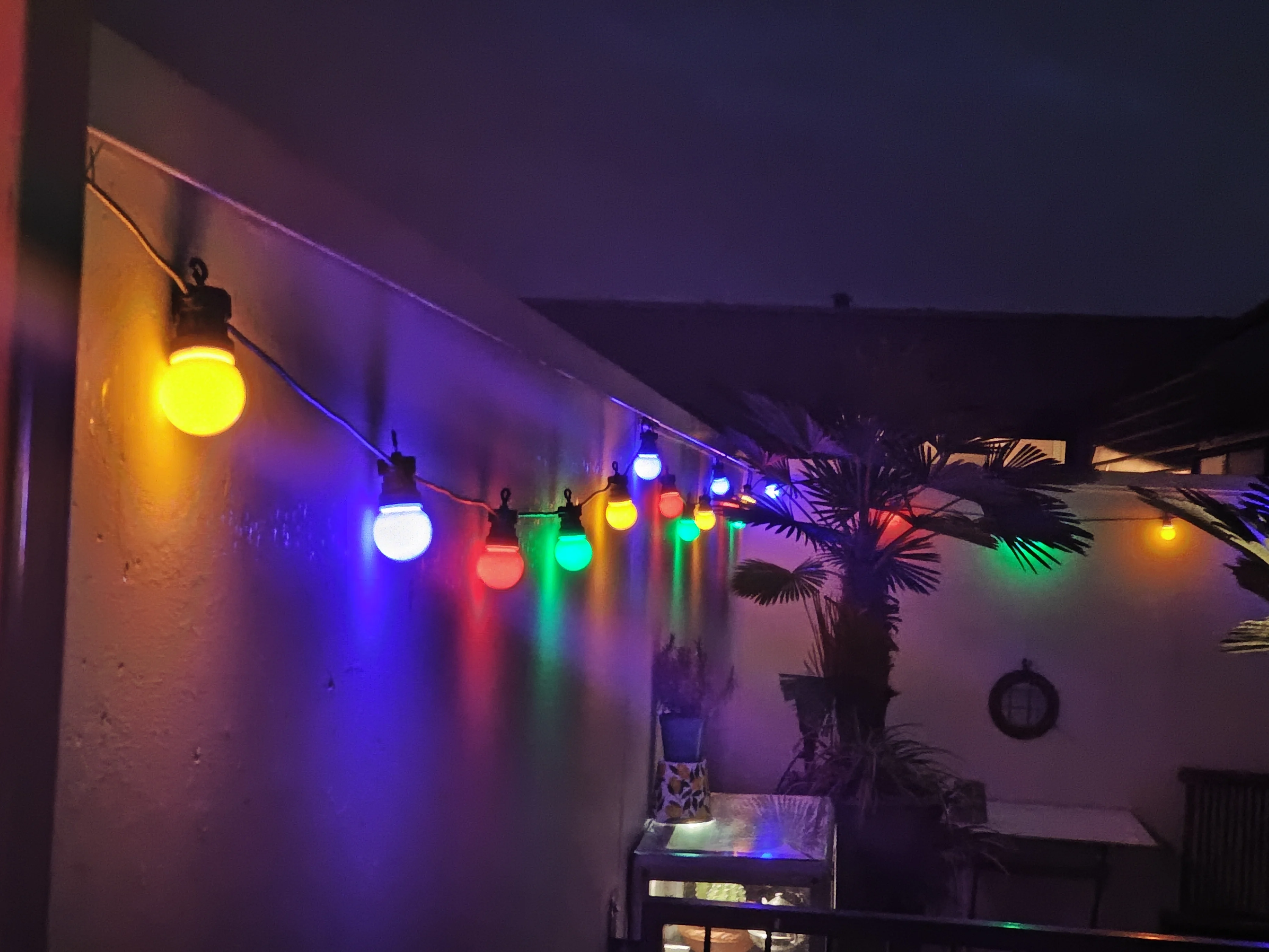 13M Milky Globe G50 Multicolor Bulb String Light Connectable Outdoor Light String For Party Christmas Wedding Garland Lights photo review