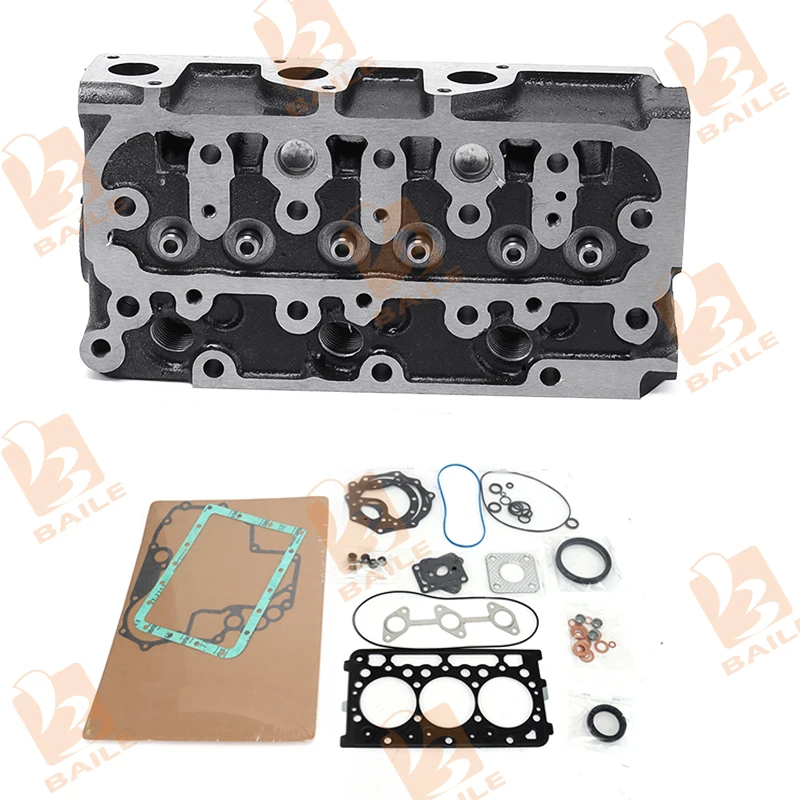 

D722 Cylinder Head +Full Gasket Kit Set For Kubota D722EBH B7300 B7400 BX1800 BX1830 G1900 GF18 BOBCAT 316 320 322 323 Excavator