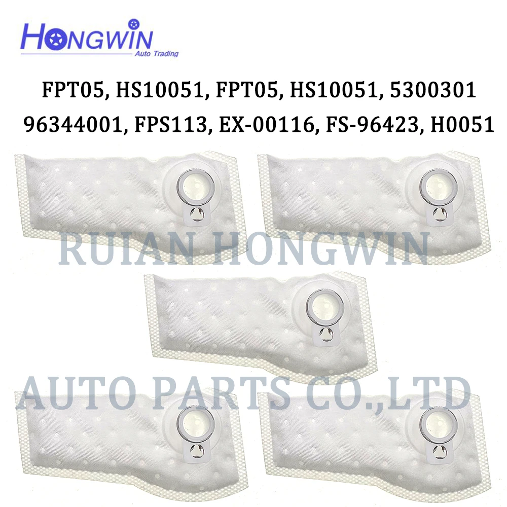 Car Filter 5PCS/Pack Strainer Fuel Pump Filter Fits Chevrolet Daewoo Lacetti Kalos Aveos FPT05 HS10051