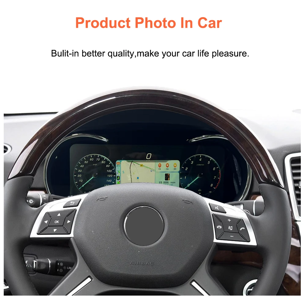 Bonroad-tablero Digital LCD para Mercedes Benz ML GL GLE GLS W164 X164 W166 X166, panel de instrumentos para coche, cabina Speedm 4