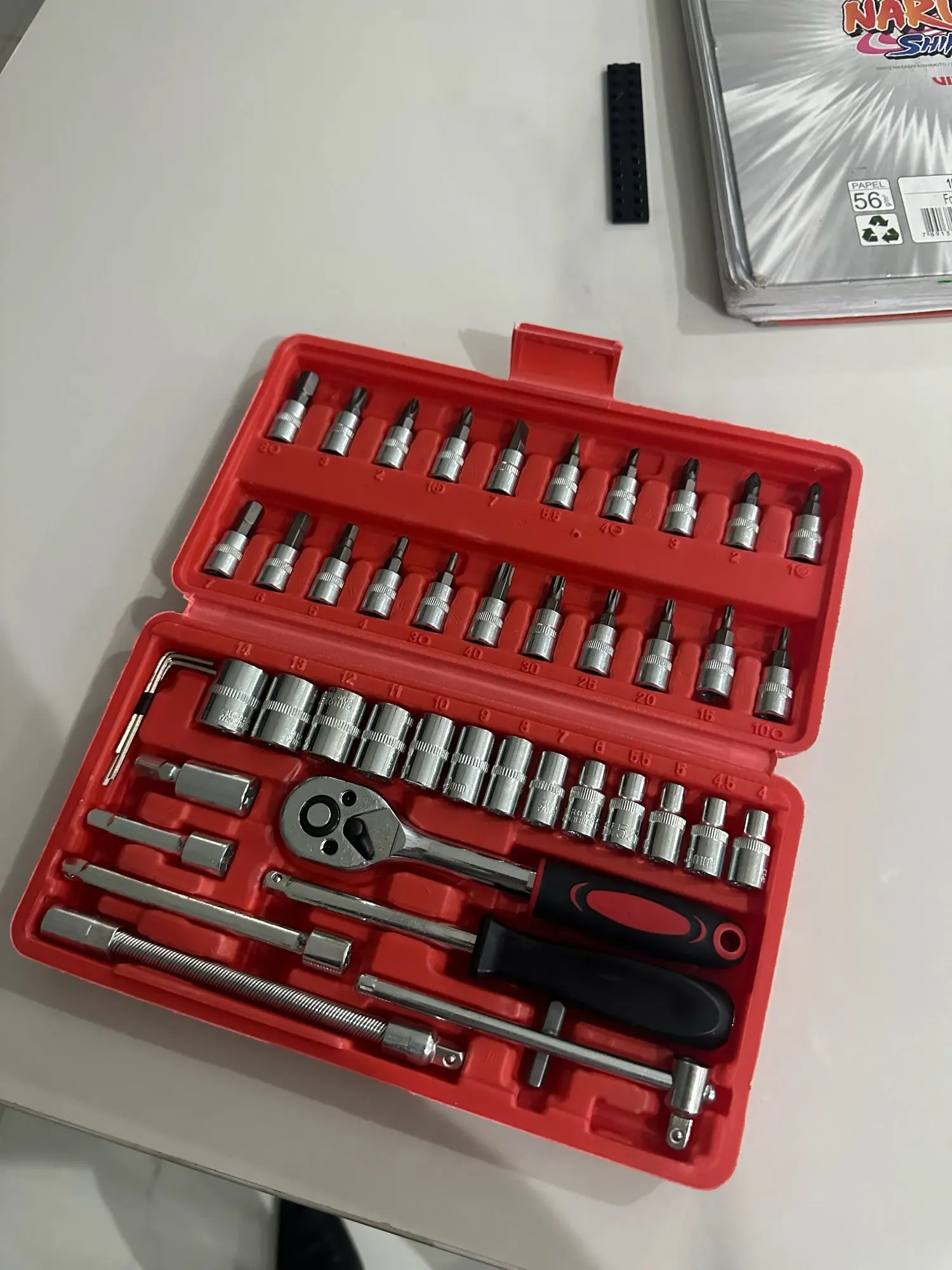 Kit Maleta de Ferramentas com Jogo de Soquete com Catraca e Maleta em Aço photo review