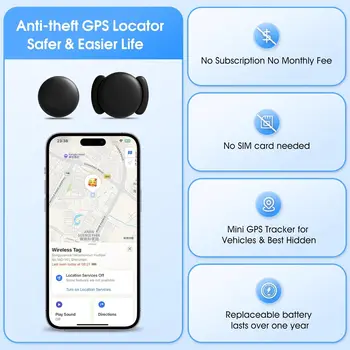 Mini Hidden GPS Tracker for Car Anti-Theft​ - Waterproof Magnetic Real Time Vehicle Locator with Free Lifetime App, Tracking Dev 5