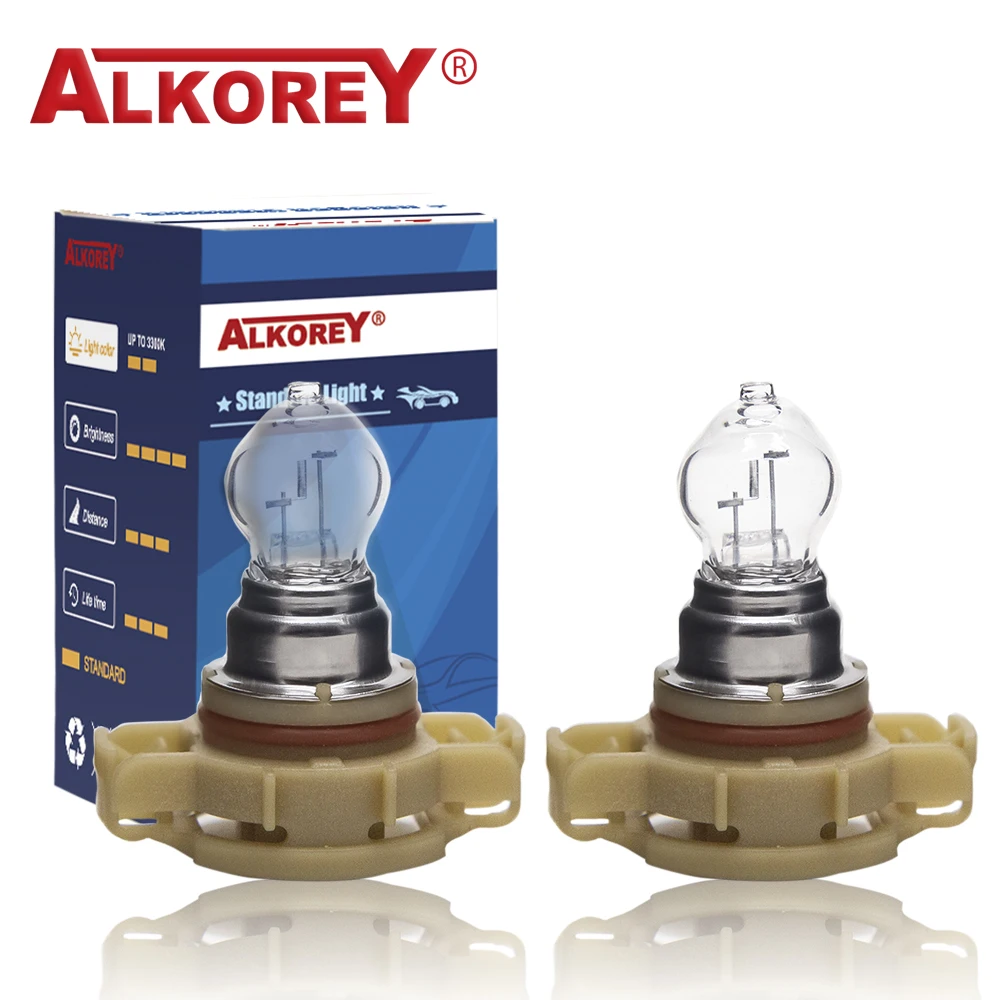

Alkorey 2PCS PSX24W H16 5202 12V 24W Warm White Car Fog Lamps Auto Halogen Bulbs Driving Running Lights