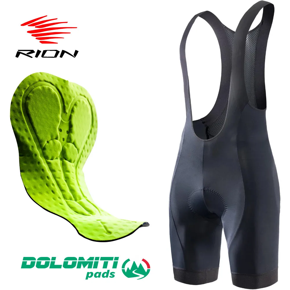 RION Cycling Bib Shorts Men Culotte Ciclismo Hombre Elastic Interface