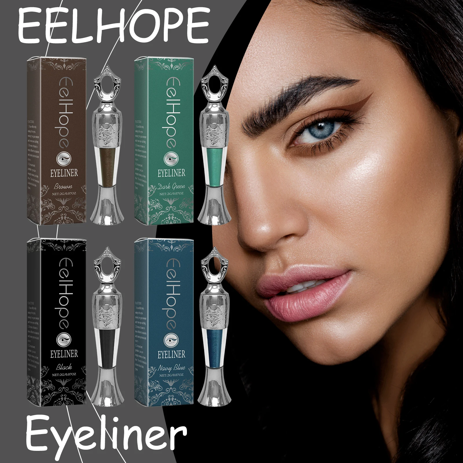 EELHOPE Multi Color Eyeliner Gentle Eye Makeup Non-irritating Lasting Eyeliner Waterproof Mild Portable Makeup Eyeliner