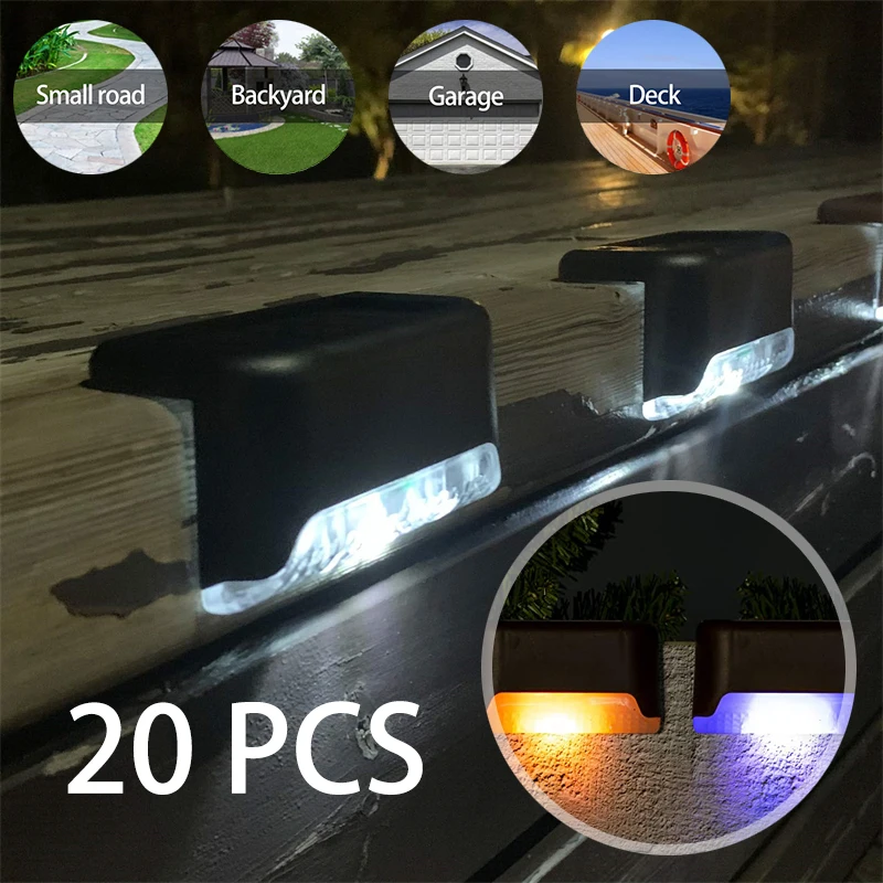 1/6/10/20pcs LED Solar Stair Lights Waterproof Deck Lights Outdoor Garden Passage Terrace Guardrail Step Light Landscape Light children s bed girls get on and off the bed double deck mother child bed slides with the same width boys guardrail