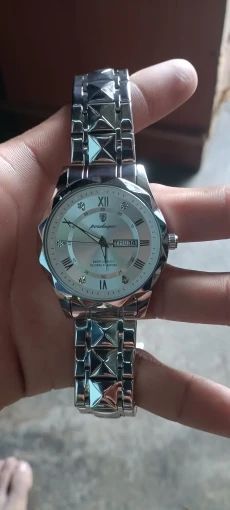 POEDAGAR Top Luxury Men Quartz Watch Waterproof Luminous Stainless Steel photo review