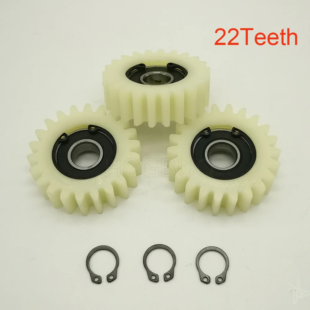 22T 48x15mm Planetary Gear Plastic Gears With 12mm Bearings Wheel Hubs For Electric Scooter Bike Nylon Motor Gear E-bike Parts