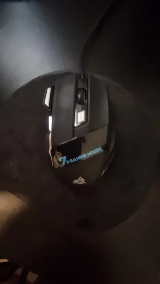 Mouse gamer para jogo computador 3200dpi com LED laser X7 USB Botões Profissional photo review