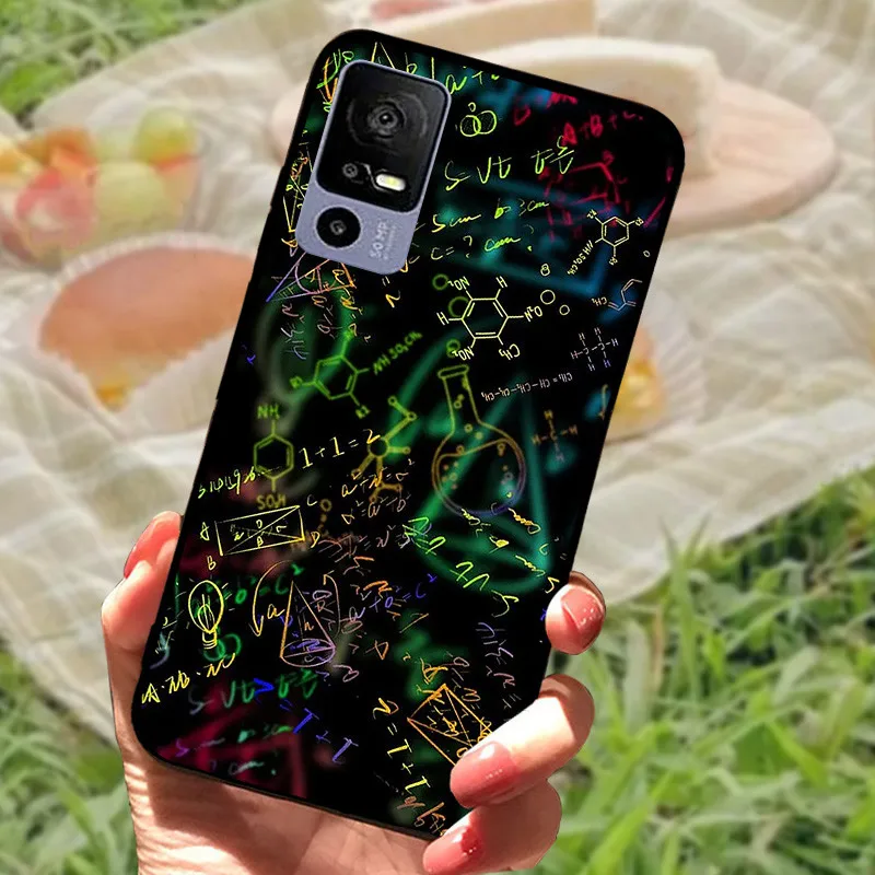 Sleek Black Shockproof Soft TPU Phone Case - Elegant Fashionable Protection