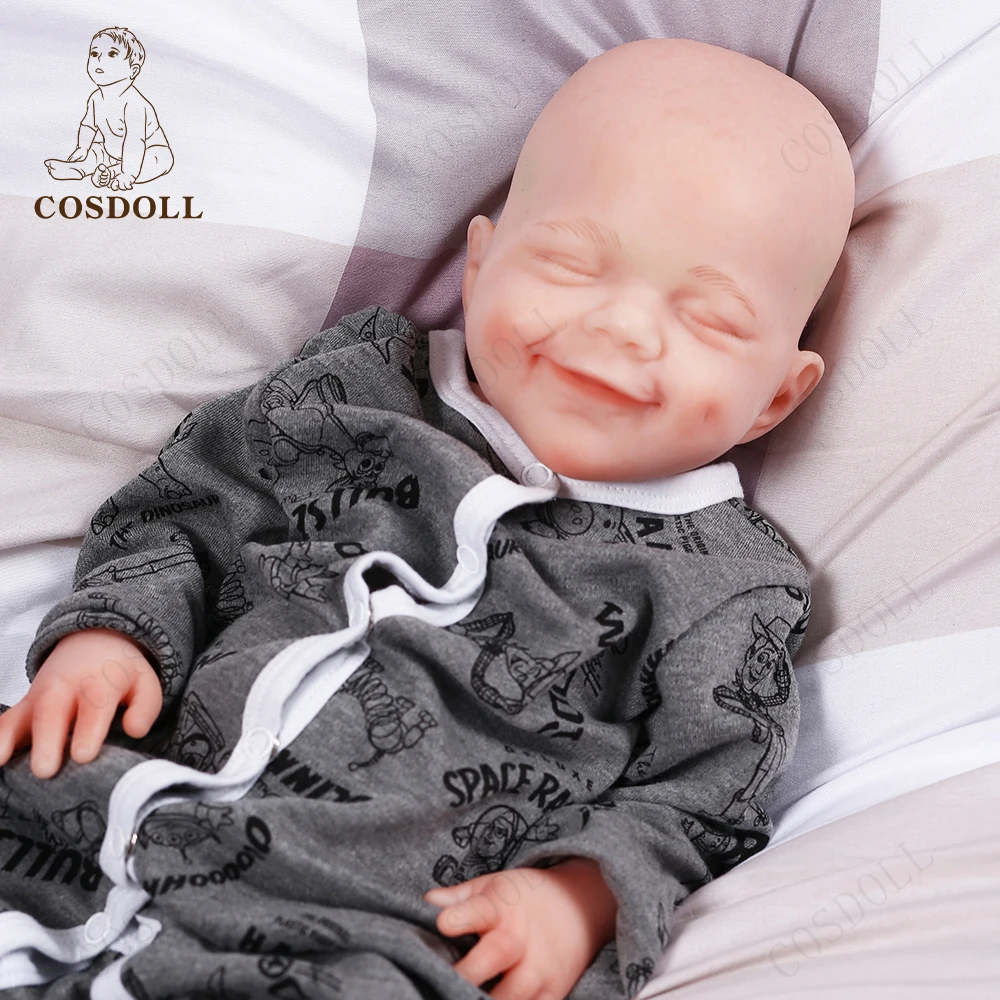 COSDOLL 47cm 2950g Reborn Baby Doll Eyes Closed Smile Girl