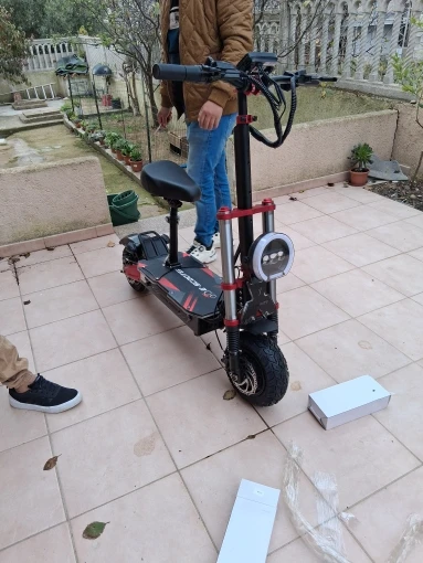 (New Arrivals)BOYUEDA S5-11 Mountain E-Scooter Bluetooth Display with Steering Damper