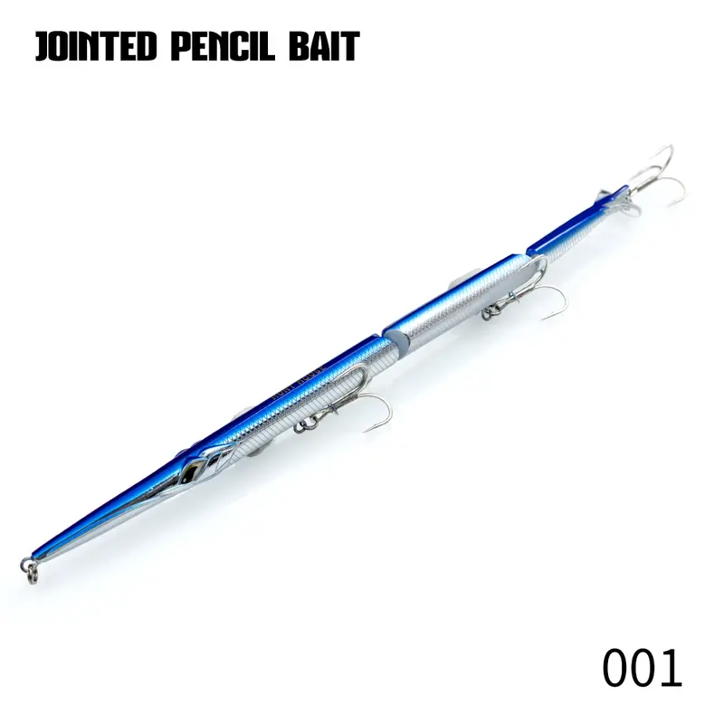 Hunthouse Jointed Pencil Bait 3 Section Fishing Lure 180mm/22g 255mm/30.6g Needle Sinking Swimbait For Bluefish Seabass Tackle - Image 16