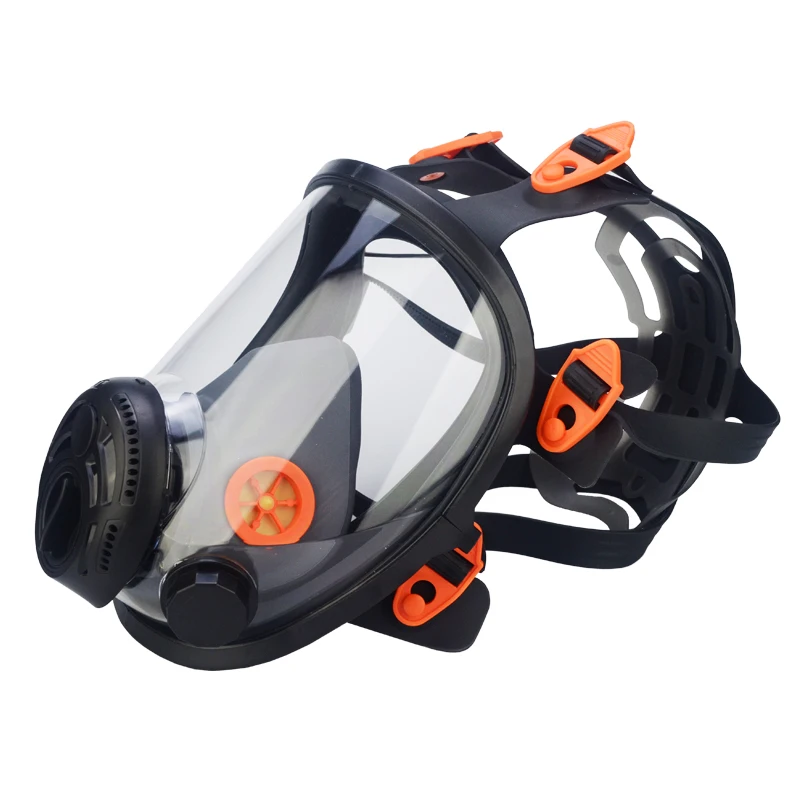 XYEHS Full Face Gas Dust Mask Respirator Mask Only Anti-Fog Polycarbonate Visor Facepiece Protector Super Wide Clear Vision