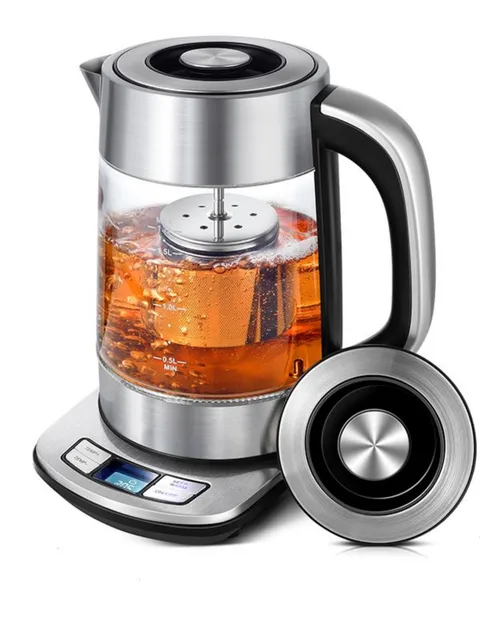 CACHOO Electric Kettle Temperature Control - 1.7L Glass Tea Kettle Electric with Infuser, 60Min Keep Warm & Automatic Shut Off 1