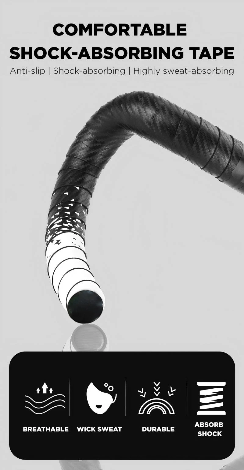 Fahrrad Lenkerband Rennrad Bartape Verschleißfest Anti-rutsch Radfahren Griff Bar Abdeckung Dämpfung Kies Fahrrad Griff Bänder gürtel – Detail 1