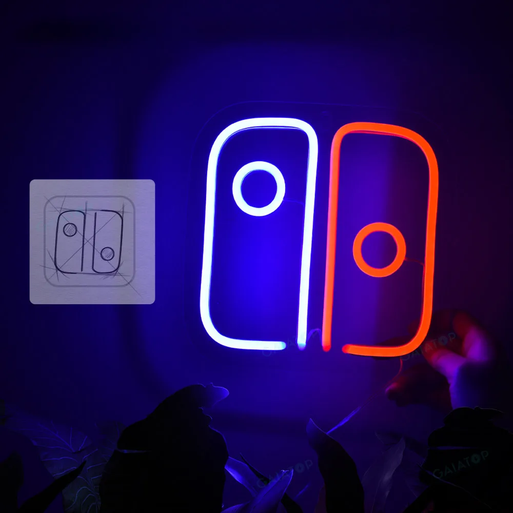Светодиодные неоновые вывески ночник игровой коврик светильник для детей в