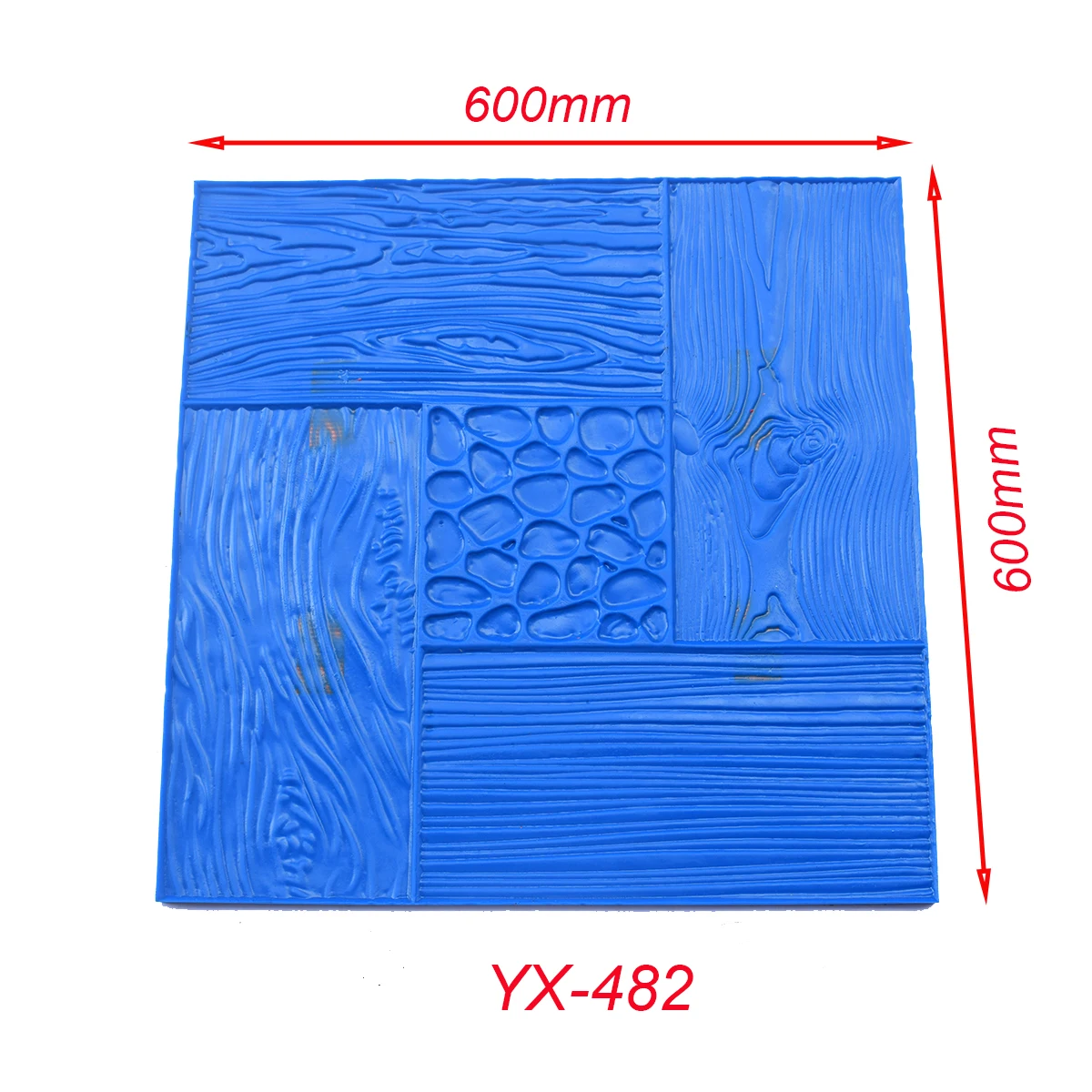 Concrete Embossed Floor mold Compression molding material Cement pavement Printing Construction Fan-shaped Stone Pattern