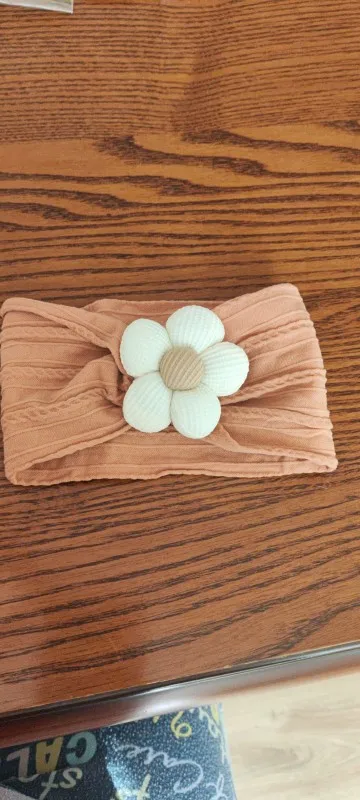 Cute Floral Nylon Baby Headband photo review