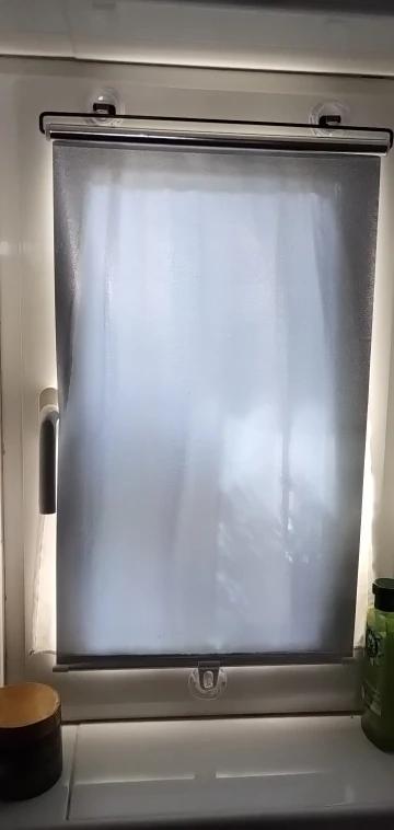 Home Office Curtains Side Window Parasol Retractable Curtain Anti-ultraviolet Cup Roller Blinds photo review