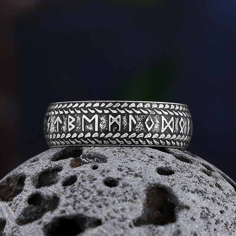 Verstelbare Viking Mannenring Met Duivelsoog - Vintage Gothic Retro Open Duimring Voor Stoere Heren