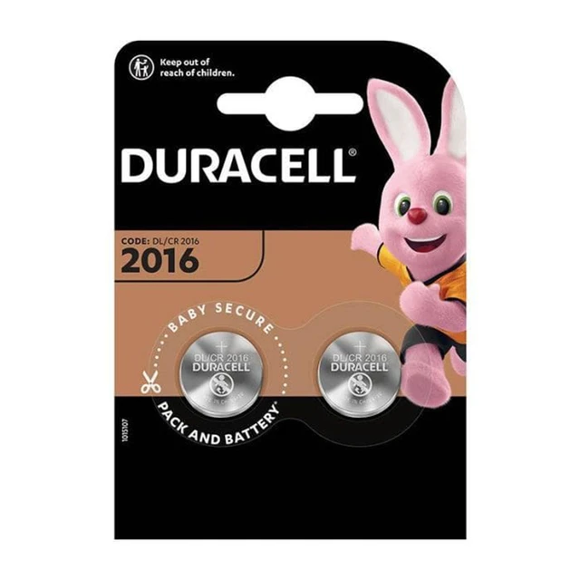 5 piles Lithium DURACELL CR2016 DL2016 3V 3 volt