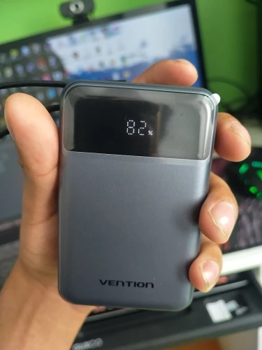 Vention 65W 20000mAh Power Bank with Built-in USB-C Cable photo review