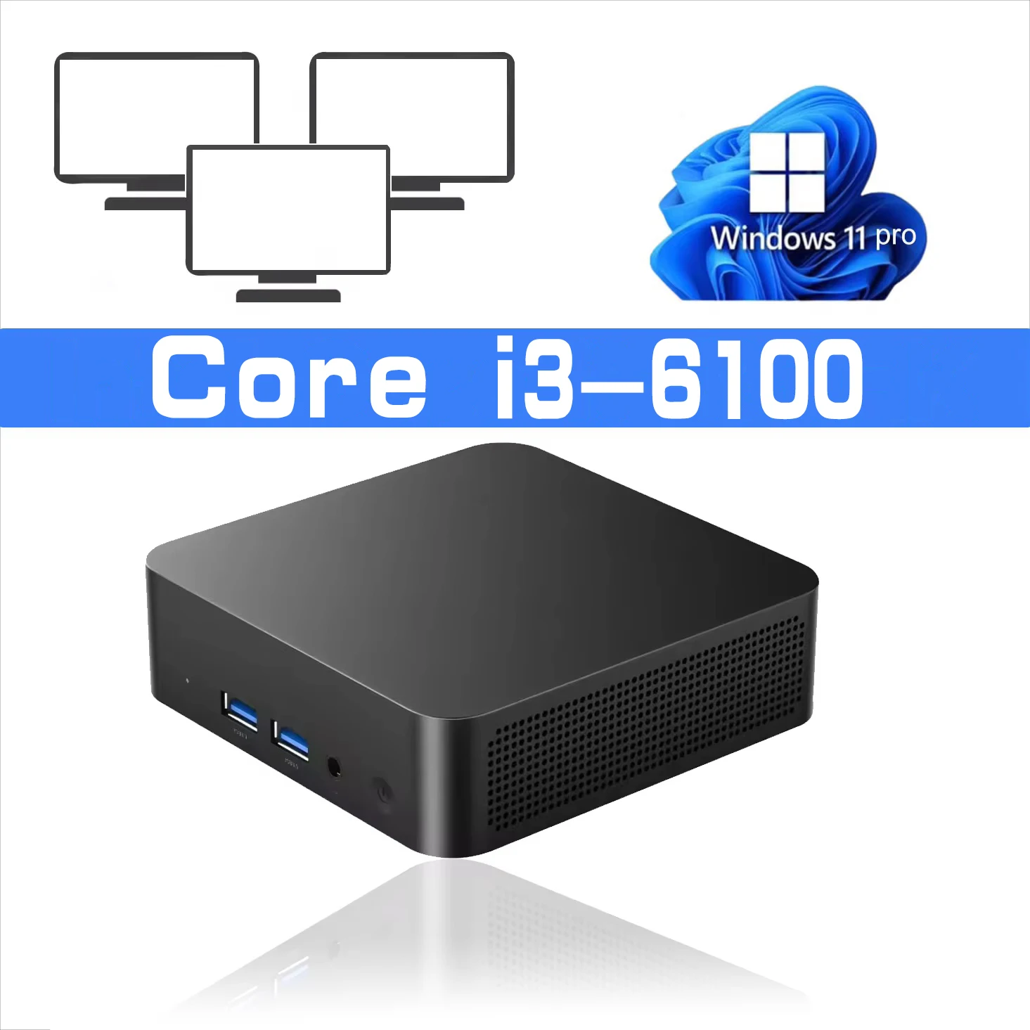 2025 Portable i9 Mini PC Computer Windows 11 Intel Core i9 8950HK 16GB 1TB Gaming Computer Dual-Band WiFi 6-Core Mini Desktop PC