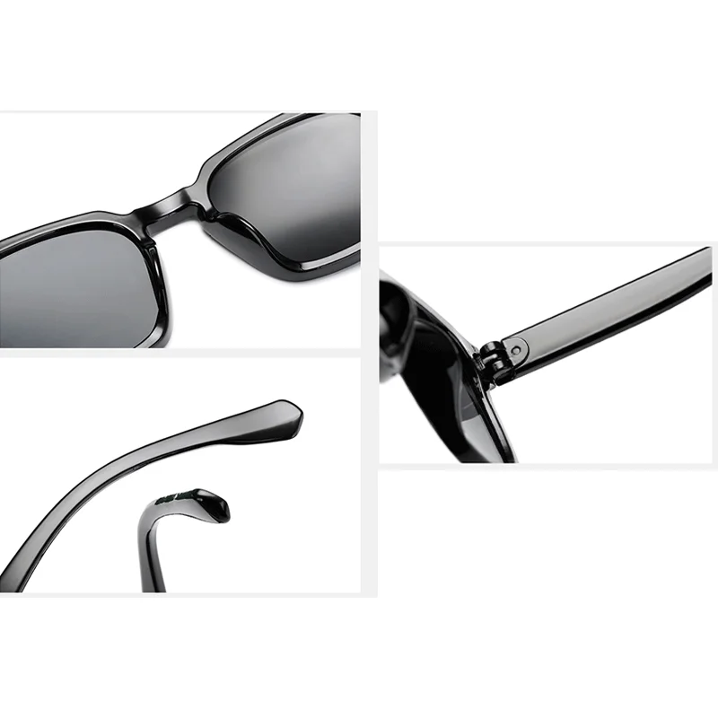 Vintage Square Sunglasses New Fashion Design Retro Sun Glasses Trendy Rectangle Eyeglass Texture Casual Driving Shades UV400