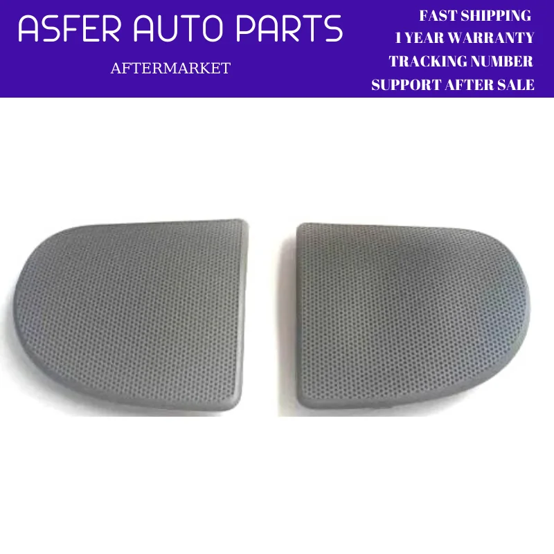 Front Console Upper Speaker Cover Grill Frame For Renault Twingo Left Right 2 Pcs Set Gray Color  7701206099 7700422526