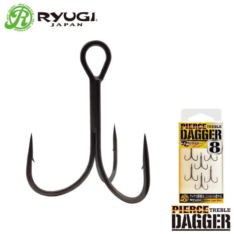 Japan Ryugi Finesse Treble Hook Tournament Grade Fishing Hook Crank