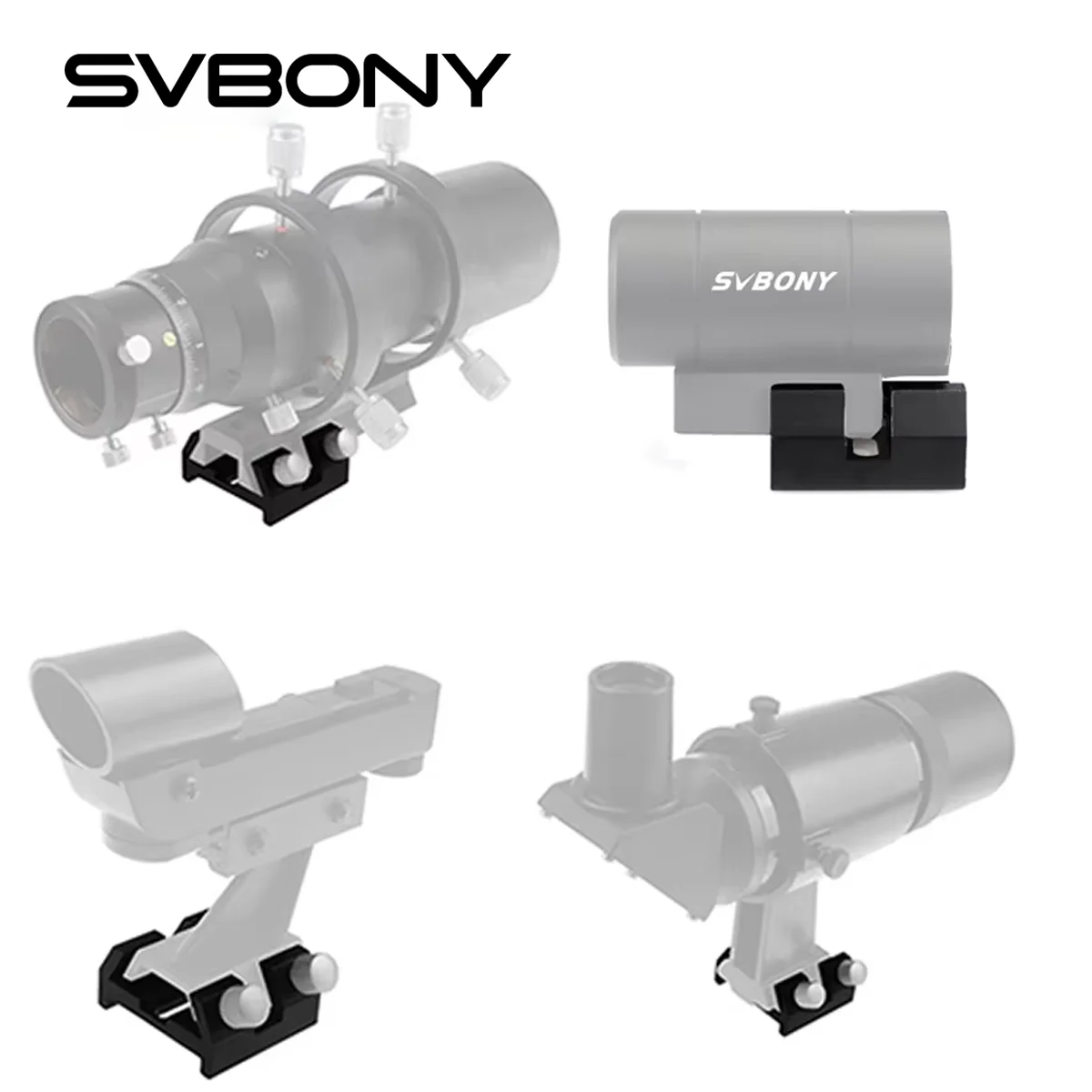 Dovetail Plate Locking Screw Quick-Connect Finderscope Guide Scope Adapter Bracket for Astronomical Telescope