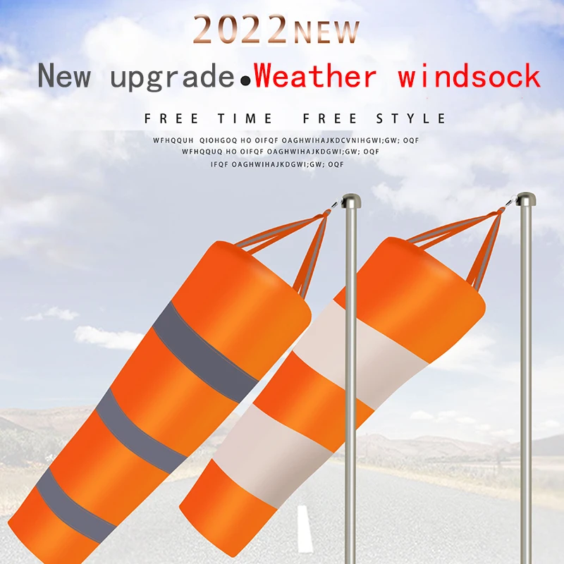 Wind Sock 80/100/150cm Windsock Weathervane Scratchproof Windproof fluorescent Reflective windsock weather bag wind vane wind direct