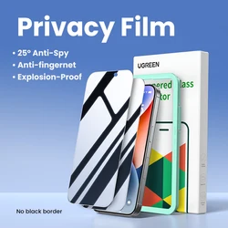 UGREEN Premium Tempered Glass Screen Protector Duo Pack for iPhone 15 (Privacy Film)