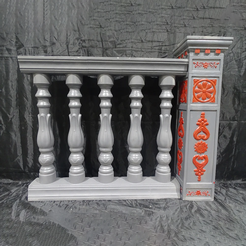 ABS Terrace Casting decorative handrail vase column concrete Fence form balustrade mold 5 Per Meter