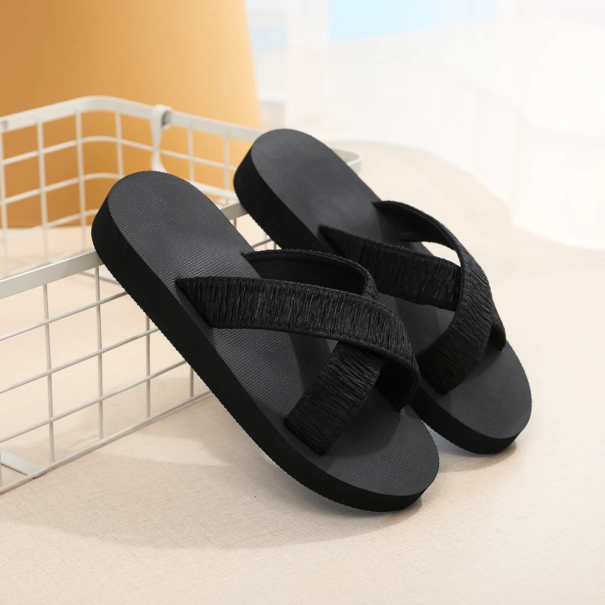 Women's Flip Flop Fashion Flat Sandals Outdoor Casual Flip Flop Travel Beach Slippers Women's Flat Shoes Slippers Slides Zapatos — view 5