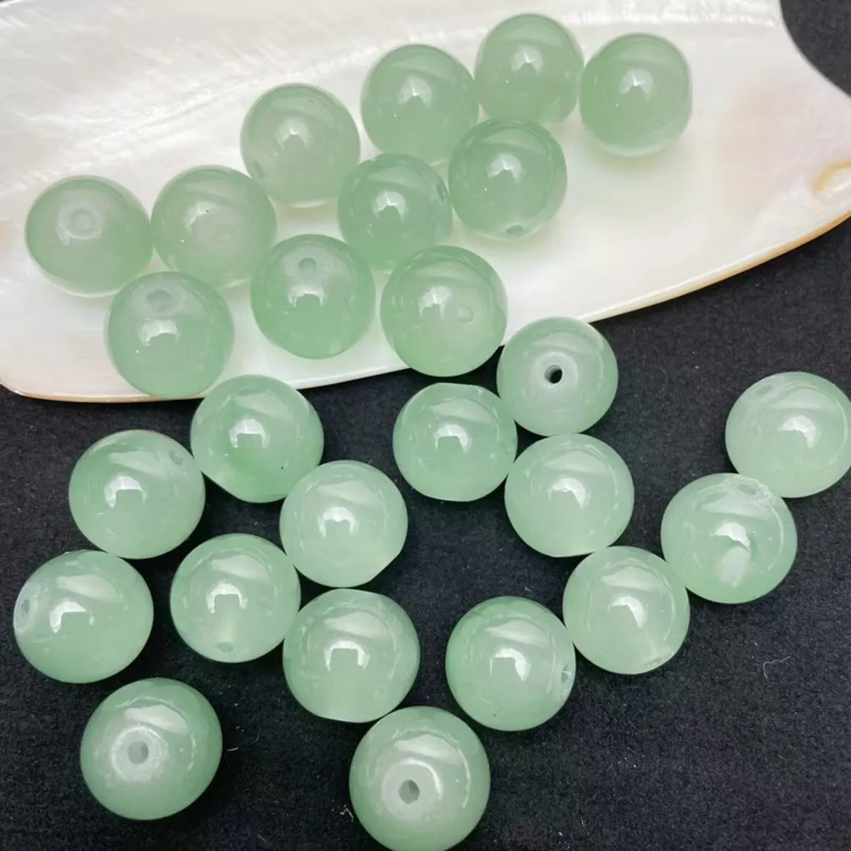 Sweet Style Dual Color Glass Beads - 8mm, 50pcs