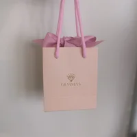 Sacs en papier de luxe de marque personnalisés avec poignées, emballage personnalisé avec Logo imprimé pour bijoux, vêtements et mariages, 500 pièces/lot 5