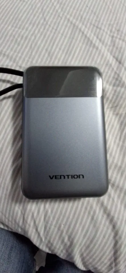 Vention 65W 20000mAh Power Bank with Built-in USB-C Cable photo review