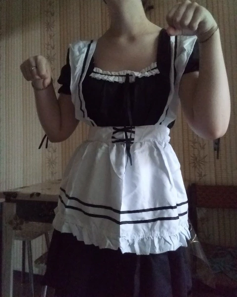 Cute Lolita Maid Animation Outfit Dress Set