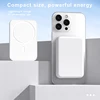 Mini Wireless Fast Charging, 5000 Mah Magnetic Wireless Power Bank, with 15 Watt Fast Charging Function Suitable for Apple 12 and Above Series Mobile Phones, a Must-Have Portable Outdoor Emergency Backup Power Supply 4