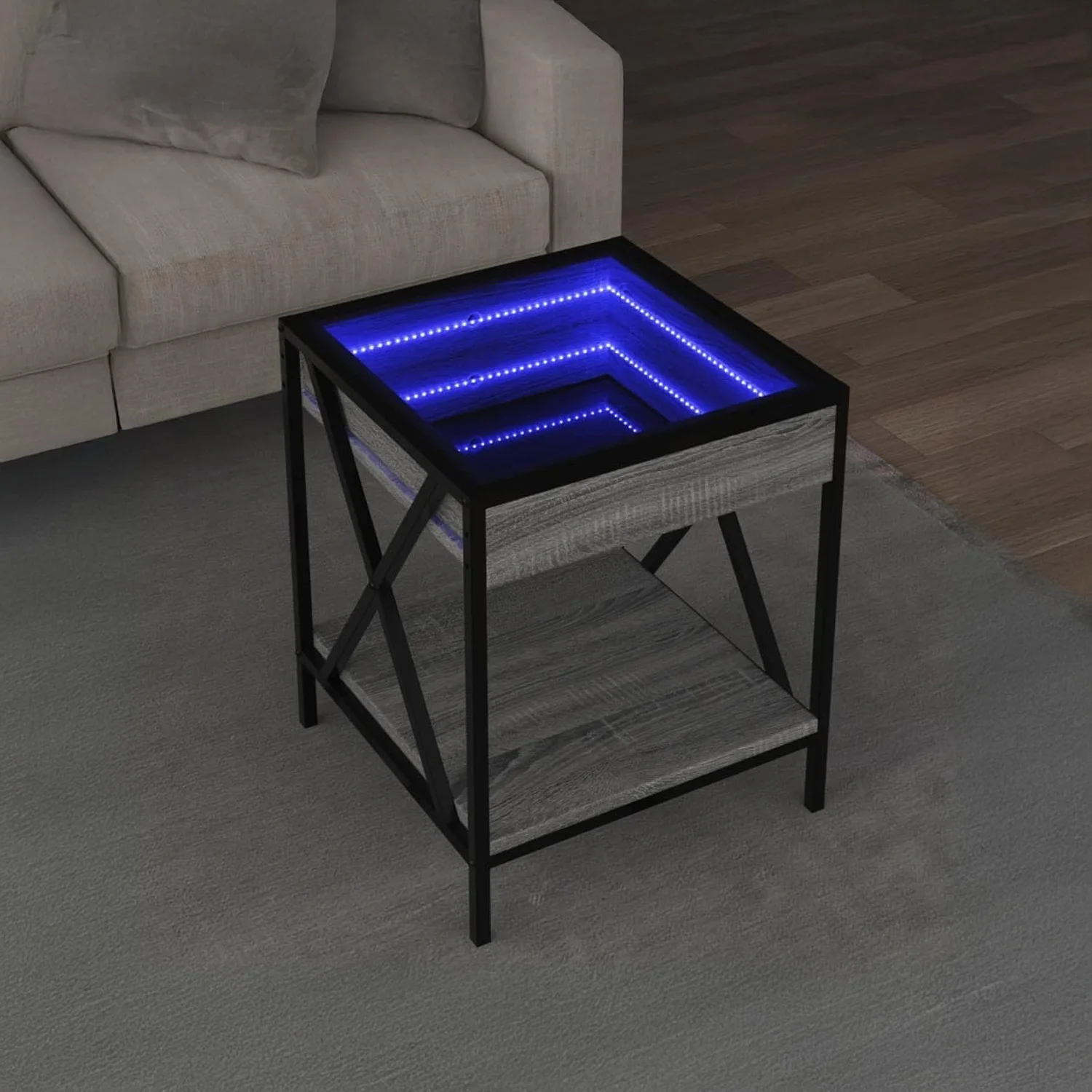 Mesa Auxiliar con Infinity LED Bossa Radnick
