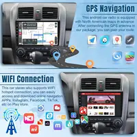 9 Inch Wireless Car Stereo Radio 2 Din IPS Touchscreen Car Video Player CarPlay Android Auto with Rear Camera GPS WIFI FM 2G+32G - Image 4