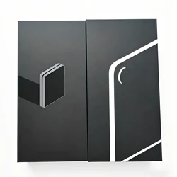 Premium Empty Packaging Box with Sealing Sticker, Tray & Manual for Foldable Mobile Phones (Black)