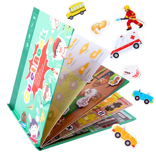 Montessori Sensory Books Baby Children's Kids Educational Toys 2 Year Old Toddler Parent-child Interactive Knowledge Developing 1