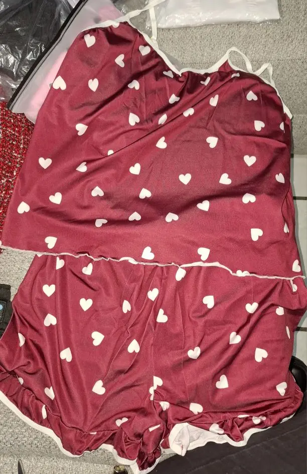 Luxe Spaghetti Strap Summer PJ Set - Breathable Comfort Sleepwear photo review