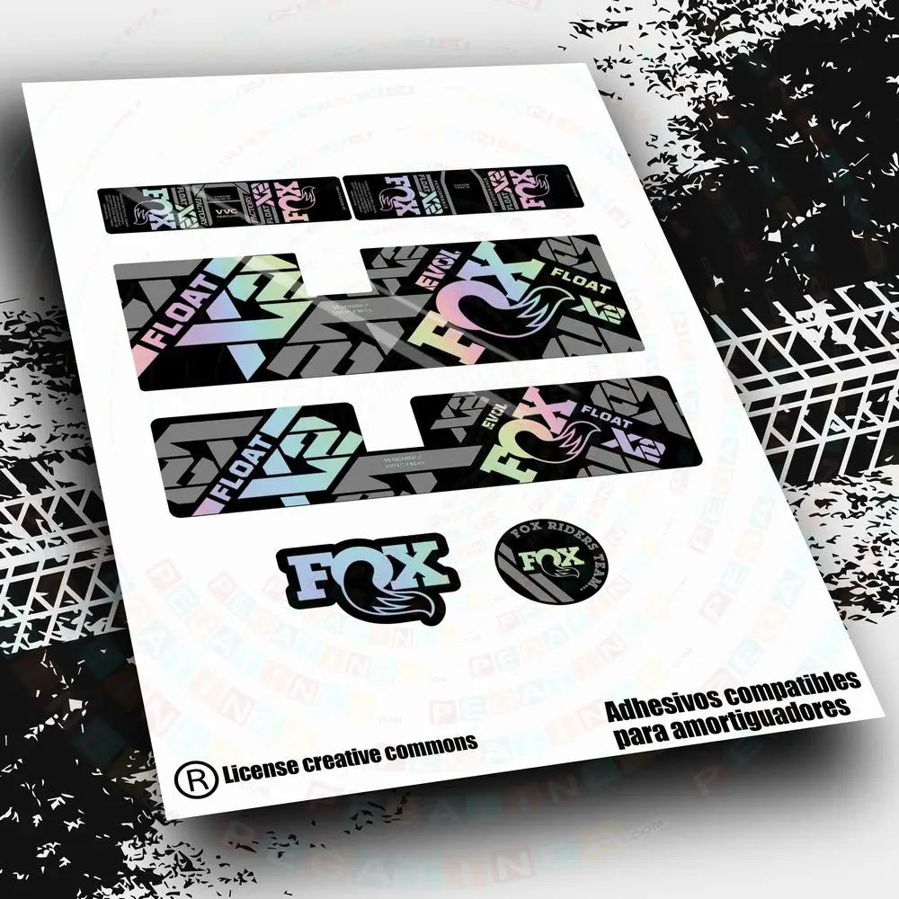 Adesivi Ammortizzatore Fox Float X2 Fabbrica E Prestazioni 2021-22 Wp487 Adesivi Bici, Bici Mtb Btt Accessori Componenti Bici Adesivi