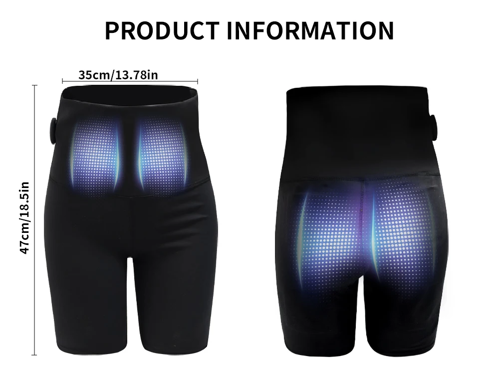EMS Shaping Yoga Shorts Smart Microcurrent Rechargeable High Elastic Buttock Trainer Fitness Pants for Men Women Gym Running A4d75784174b84fae9247ee1acbc3031b4