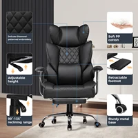 Big and Tall Gaming Chair with Pocket Spring Lumbar Support, Ergonomic Office Chair with Footrest - Image 4